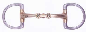 STUBBEN Stubben D-Trens Dubbelgebroken Anatomisch 2252 RVS/ Copper 1