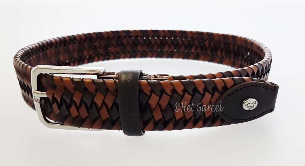 DE NIRO De Niro Boot Riem Gevlochten Caffe+brown