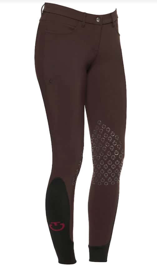 CAVALLERIA TOSCANA Cavalleria Toscana Dames Rijbroek Knee Grip Brown 4a00