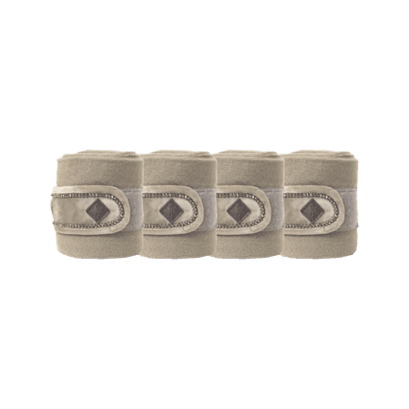 KENTUCKY HORSEWEAR Kentucky Horsewear Velvet Pearl Fleece Bandage Beige