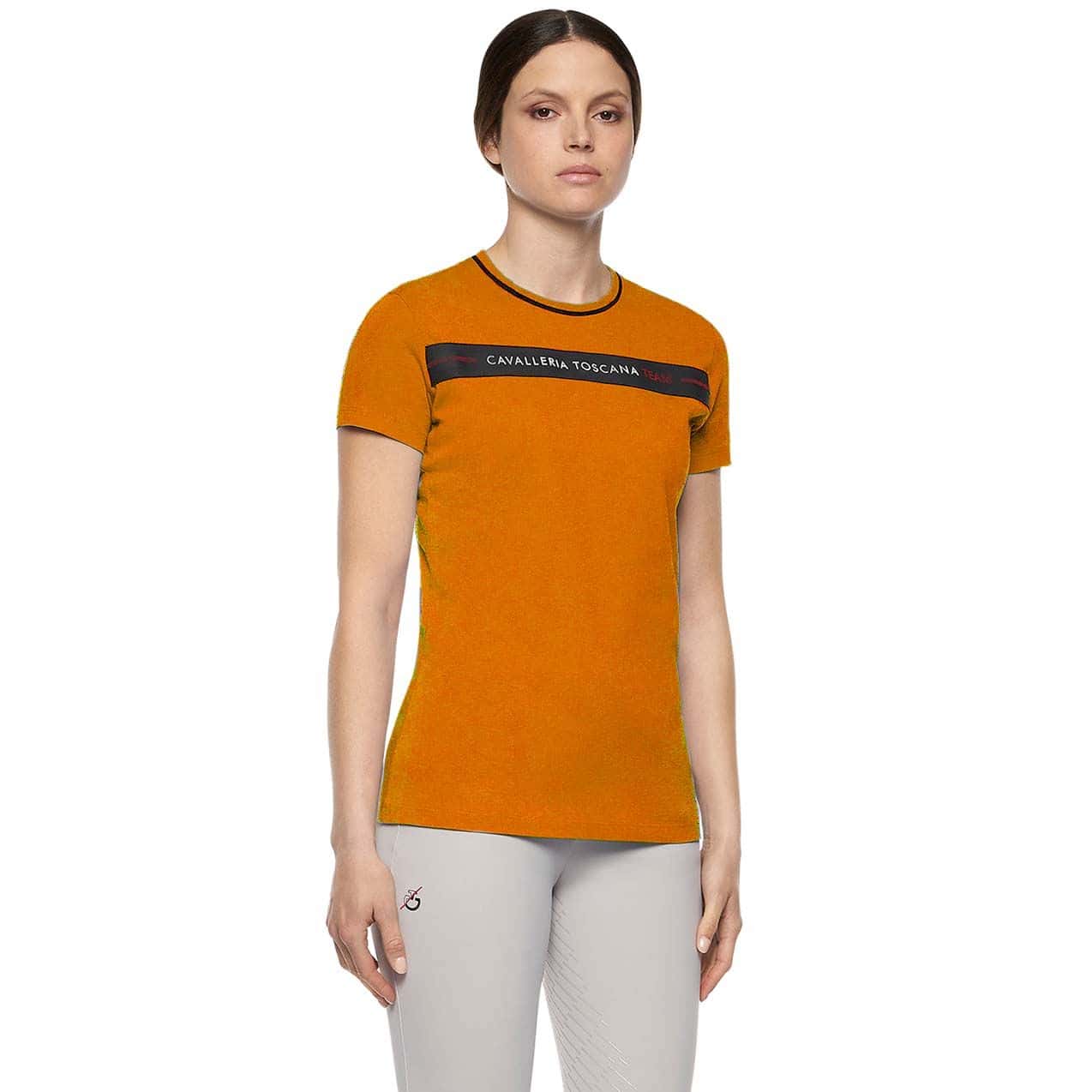 CAVALLERIA TOSCANA Cavalleria Toscana Train Hard Dames Shirt Oranje