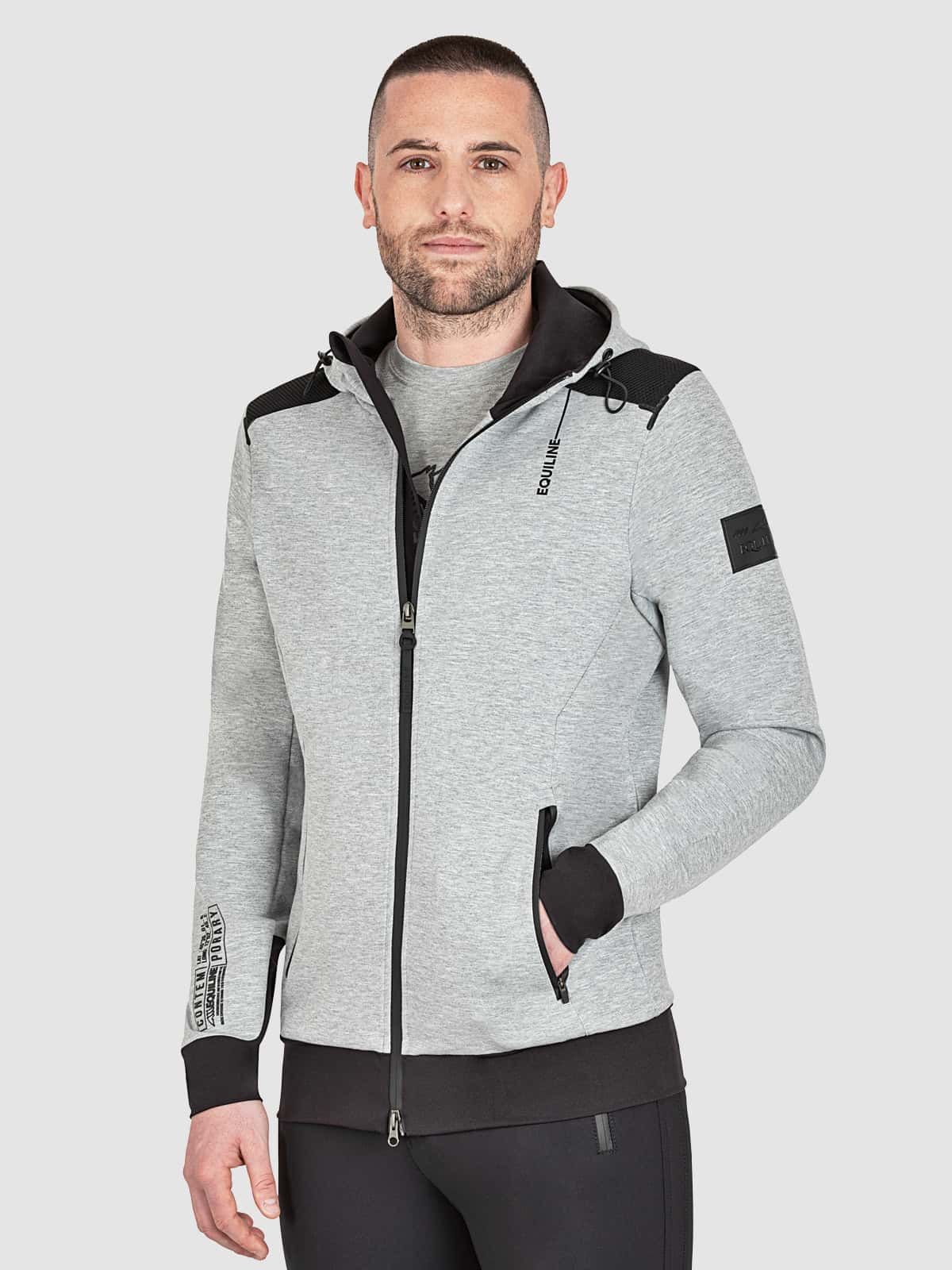 EQUILINE Equiline Christiac High Tech Heren Vest Melange Grey