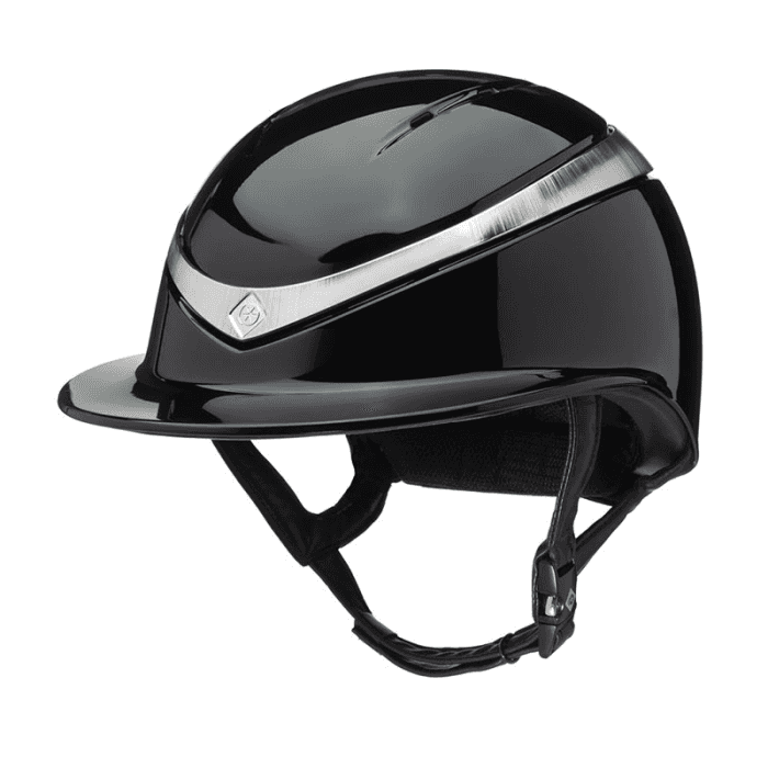CHARLES OWEN Charles Owen Halo Luxe Glossy Black/Platinum