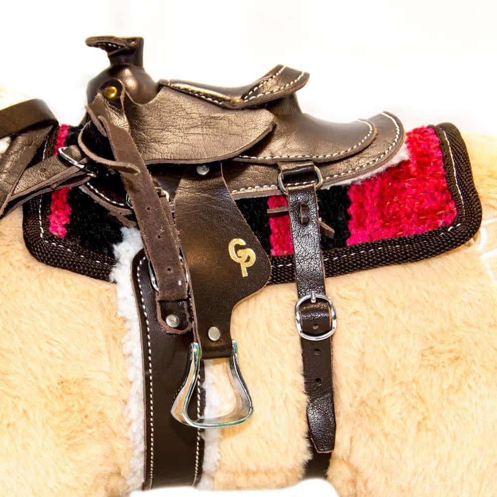 CRAFTY PONIES Crafty Ponies Leren Western Zadel & Borsttuig 