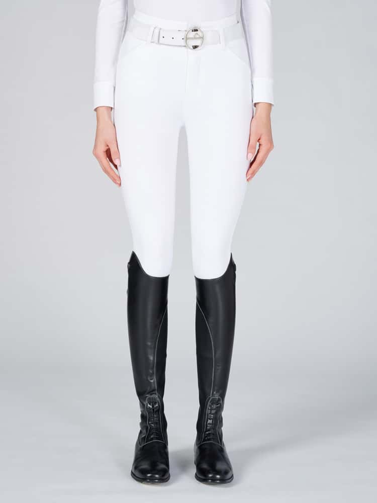 VESTRUM Vestrum Molveno Dames Rijbroek Full Grip Logo Bianco