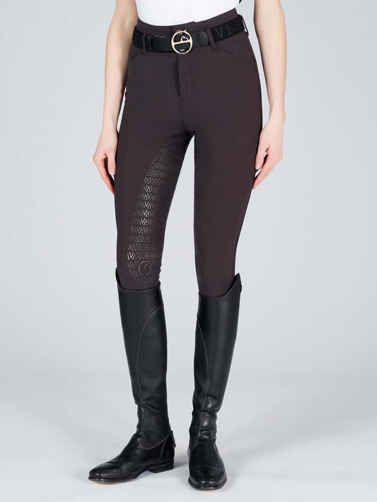 VESTRUM Vestrum Molveno Dames Rijbroek Full Grip Logo Moro