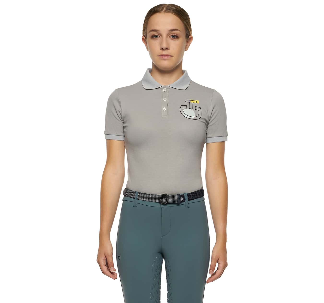 CAVALLERIA TOSCANA Cavalleria Toscana Color Training Polo Kind Grey
