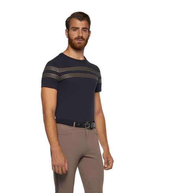 CAVALLERIA TOSCANA Cavalleria Toscana Silicone Stripes Heren Shirt