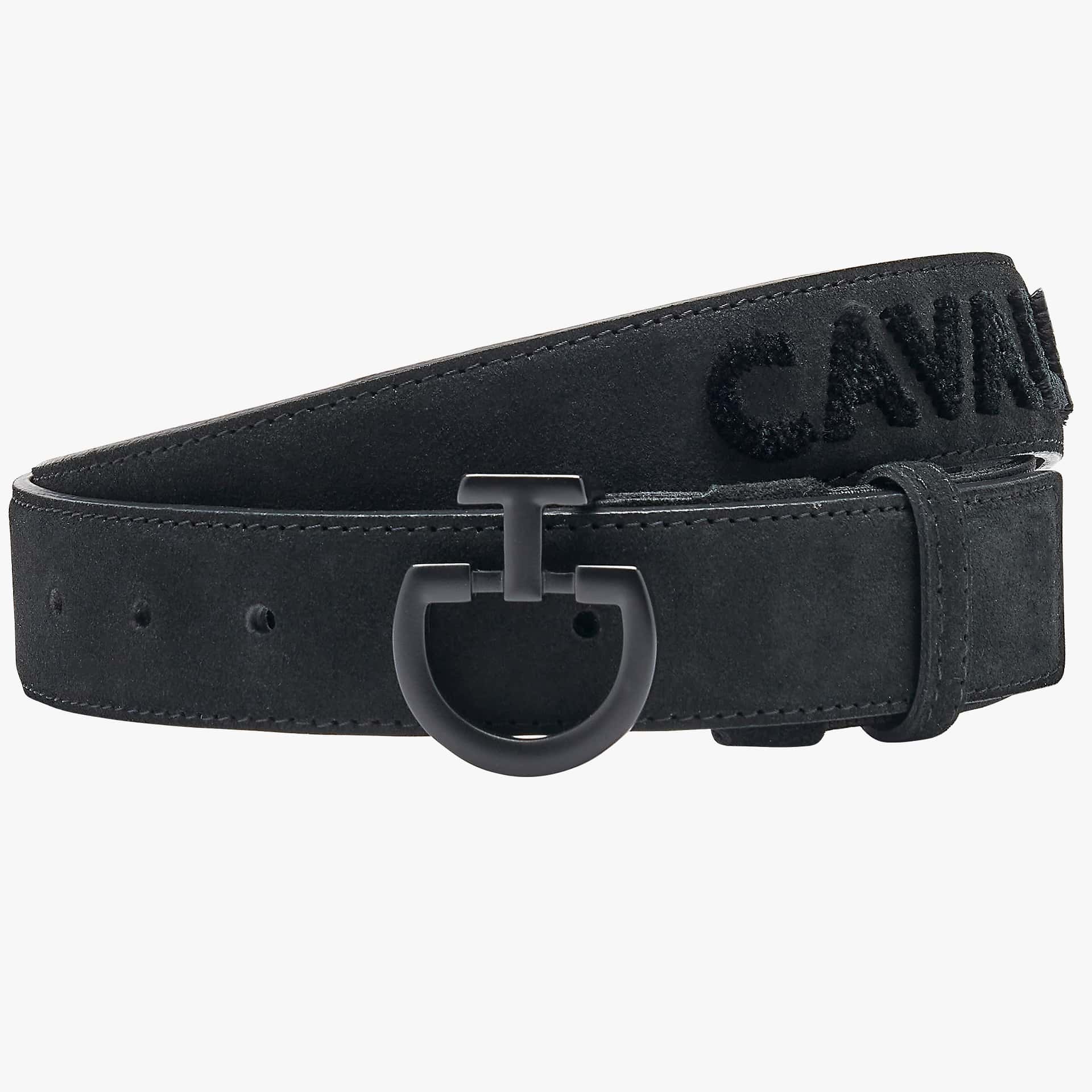 CAVALLERIA TOSCANA Cavalleria Toscana Suede Riem Tufted Logo Heren
