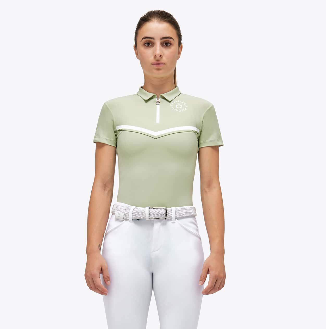 CAVALLERIA TOSCANA Cavalleria Toscana Orbit Print Jersey Polo Kind
