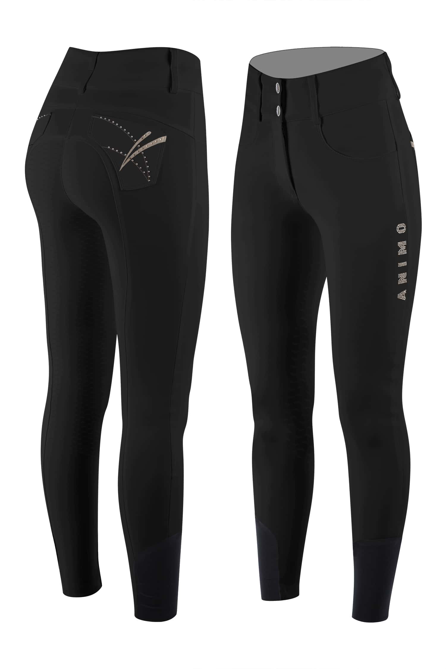 ANIMO Animo Rijbroek Dames Negan Full Grip Black