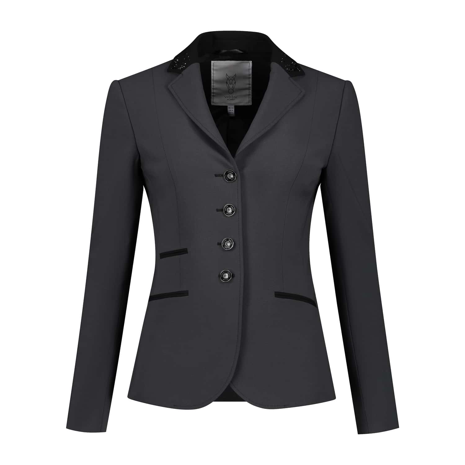 JUULS JACKETS  Juuls Wedstrijdjas Swarovski Antraciet Black