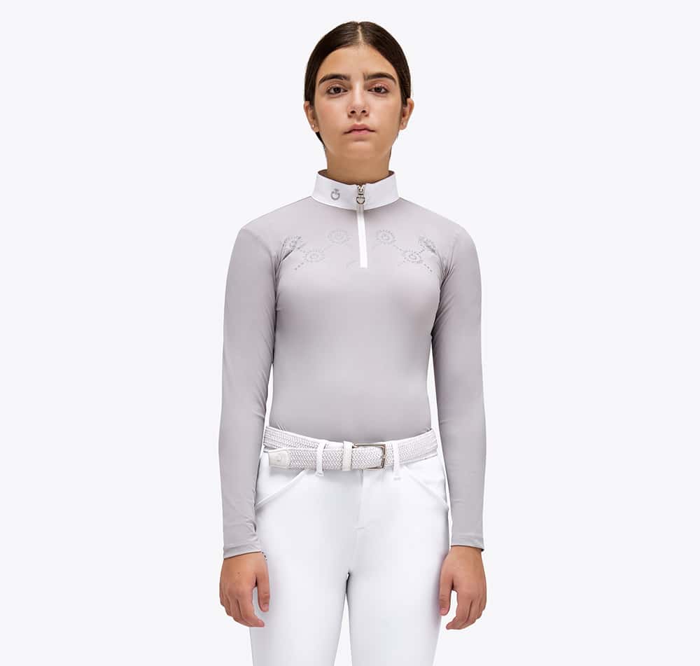 CAVALLERIA TOSCANA Cavalleria Toscana Mini Orbit Wedstrijdshirt Kind Grey