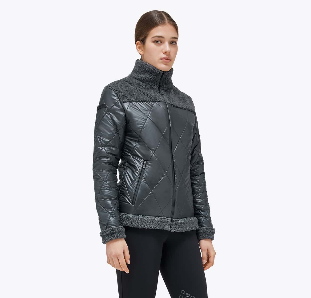 CAVALLERIA TOSCANA Cavalleria Toscana Nylon Fleece Quilted Dames Jas
