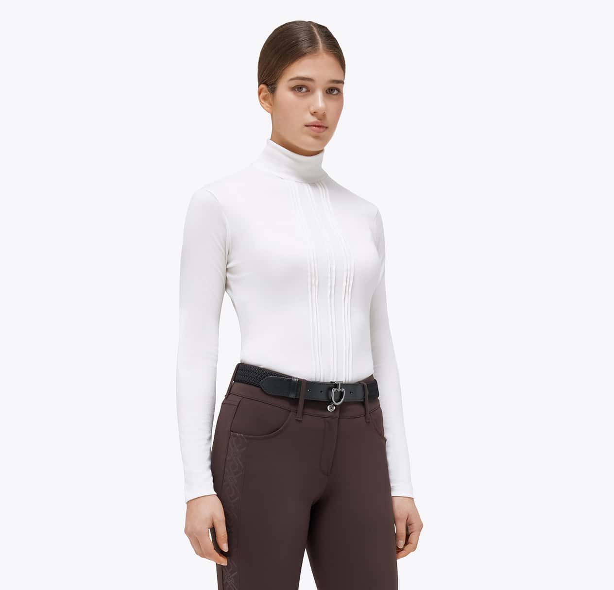 CAVALLERIA TOSCANA Cavalleria Toscana Tech Wool Trainingsshirt Dames Off White