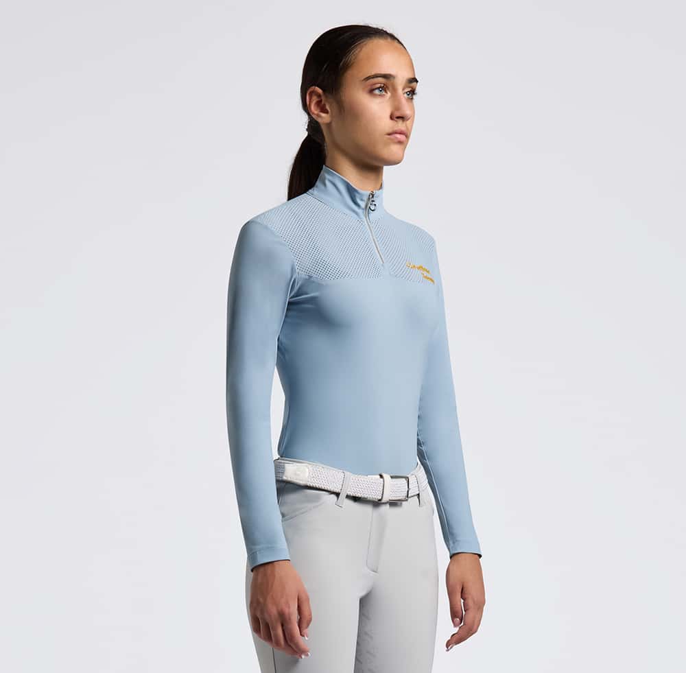 CAVALLERIA TOSCANA Cavalleria Toscana Trainingsshirt Perforated Kind