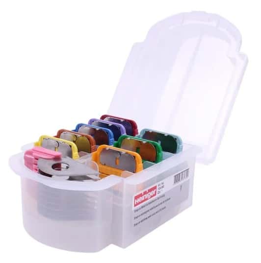 HEINIGER Heiniger Opzetkammen Set metaal Opal/Saphir