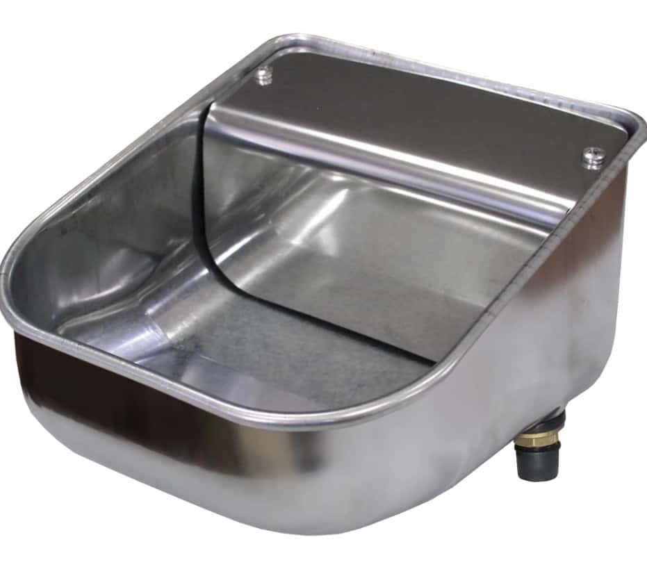  Drinkbak RVS met lepel 2ltr
