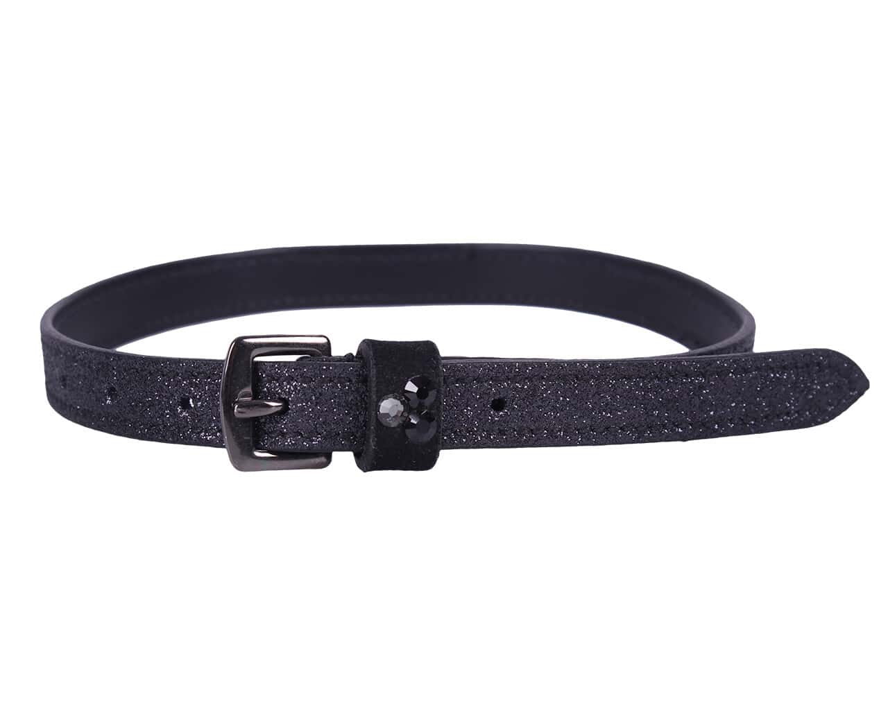 QHP QHP Spoorriempjes Shimmer Black