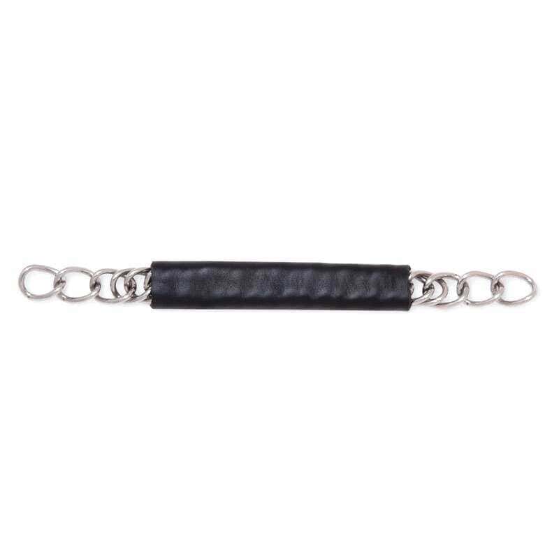  Kinketting RVS leer omwikkeld