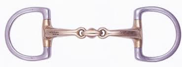 STUBBEN Stubben D-Trens Dubbelgebroken Anatomisch 2252 RVS/ Copper 1