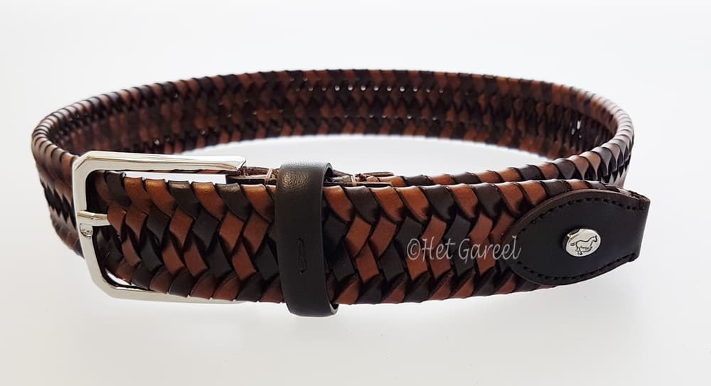 DE NIRO De Niro Boot Riem Gevlochten Caffe+brown