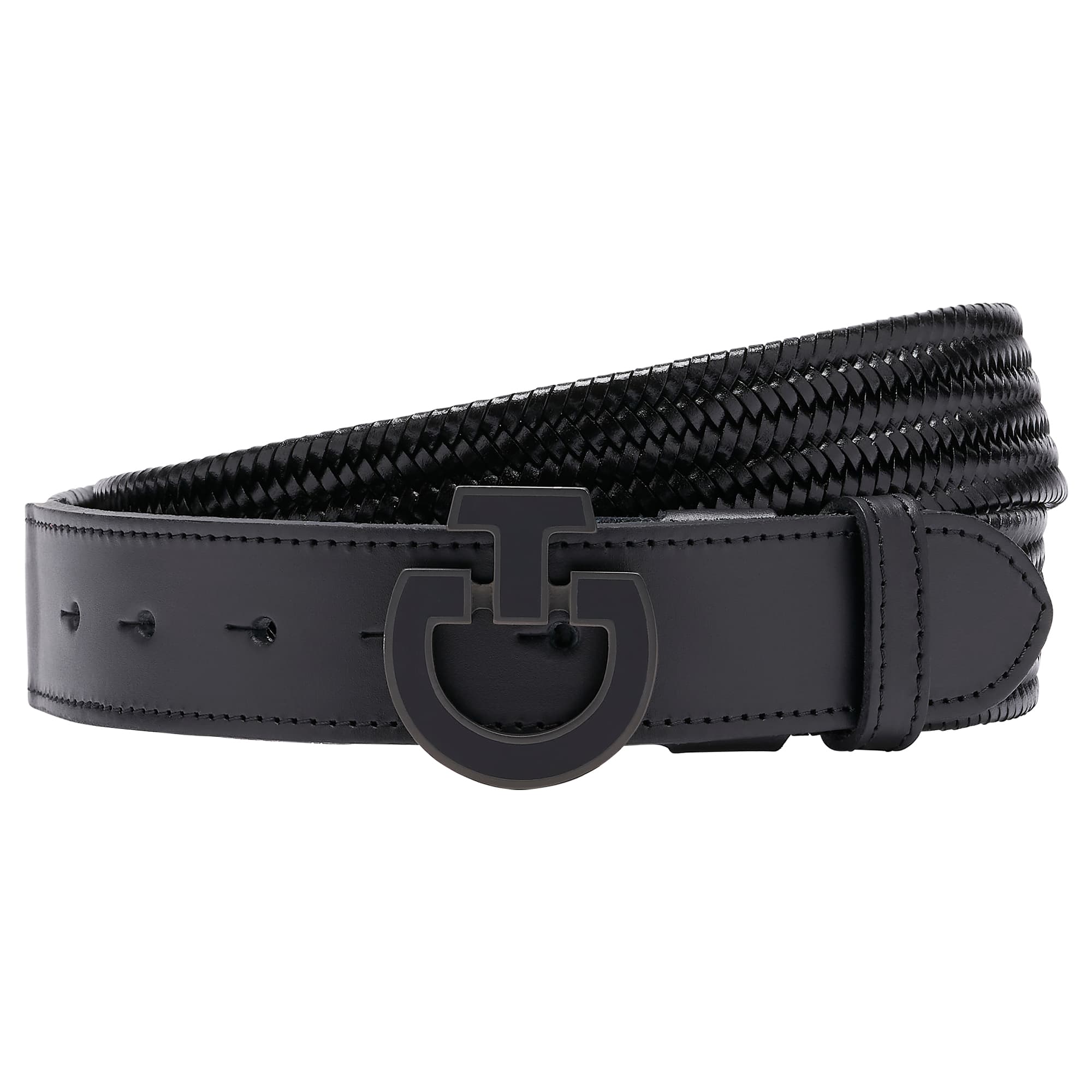 CAVALLERIA TOSCANA Cavalleria Toscana Total Black Buckle Belt Heren