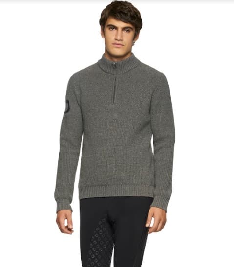 CAVALLERIA TOSCANA Cavalleria Toscana Merinos Half Zip Turtleneck Heren Trui