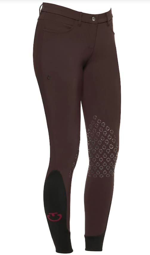 CAVALLERIA TOSCANA DAMES RIJBROEK KNEE GRIP BROWN 4A00