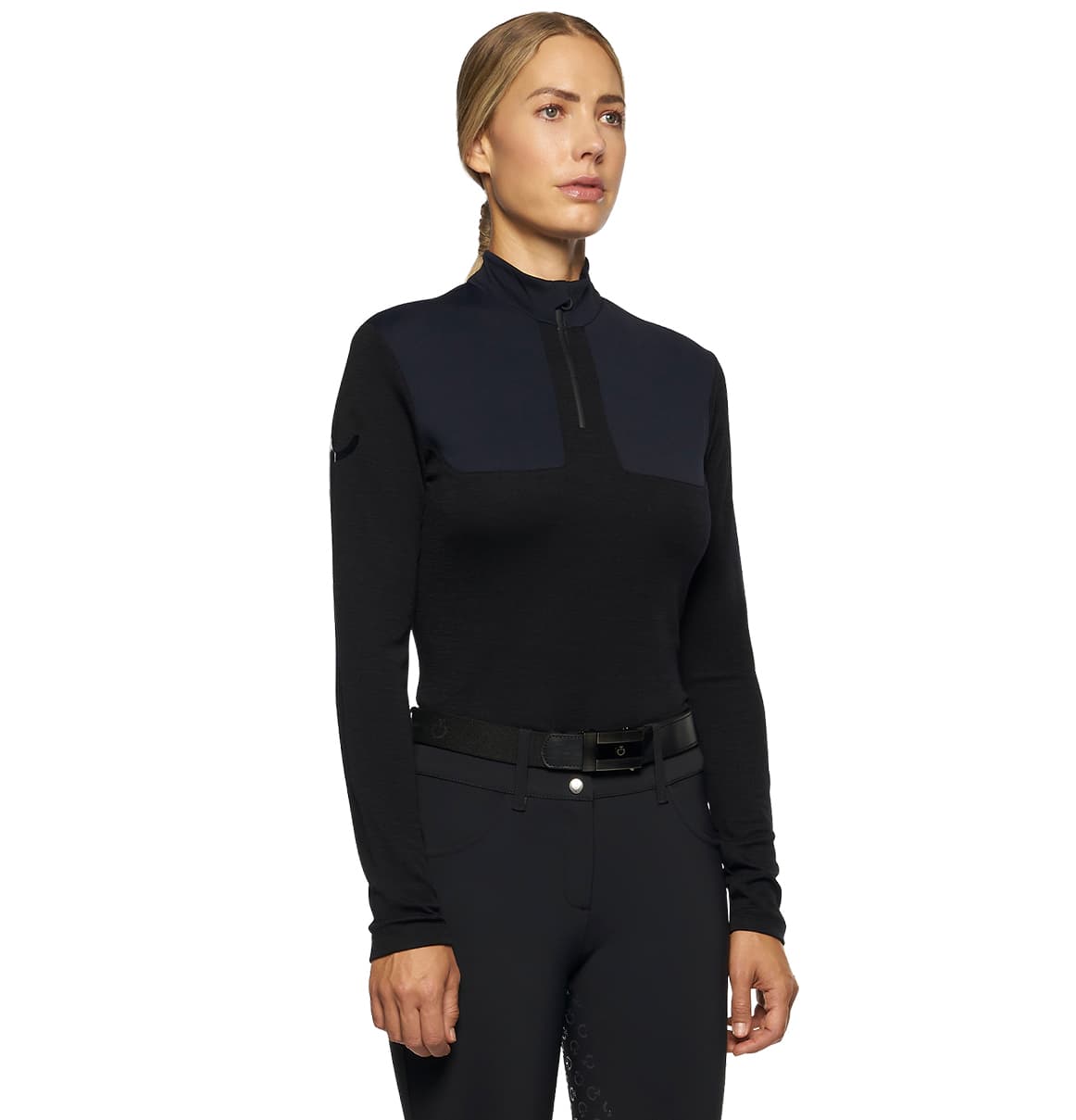 CAVALLERIA TOSCANA Cavalleria Toscana Tech Wool Shirt Dames Black 9999