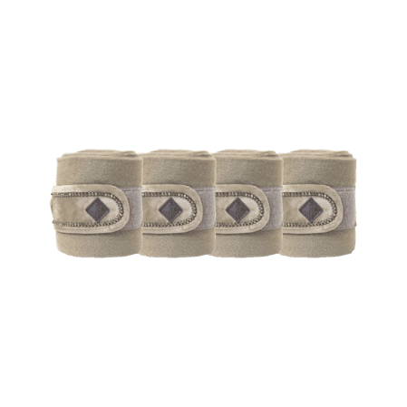 KENTUCKY HORSEWEAR Kentucky Horsewear Velvet Pearl Fleece Bandage Beige