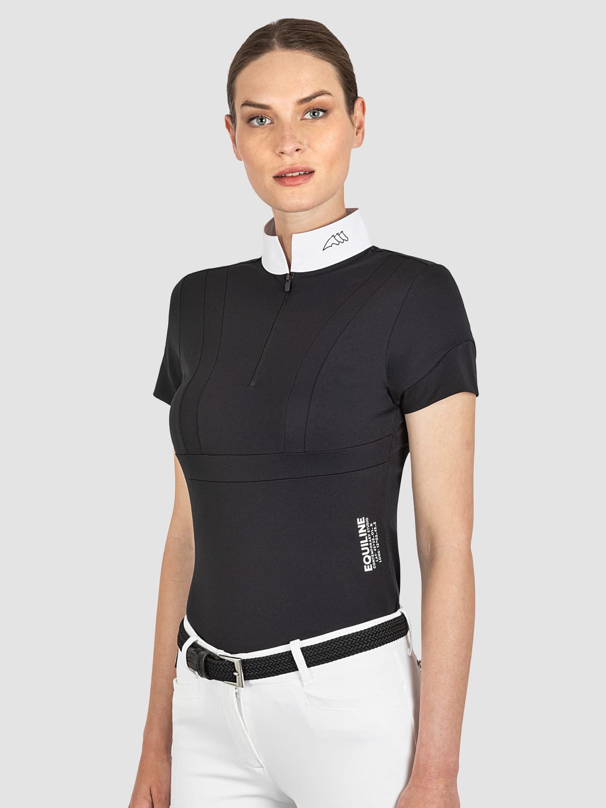 EQUILINE Equiline Cressidyc Wedstrijd Shirt Dames Black