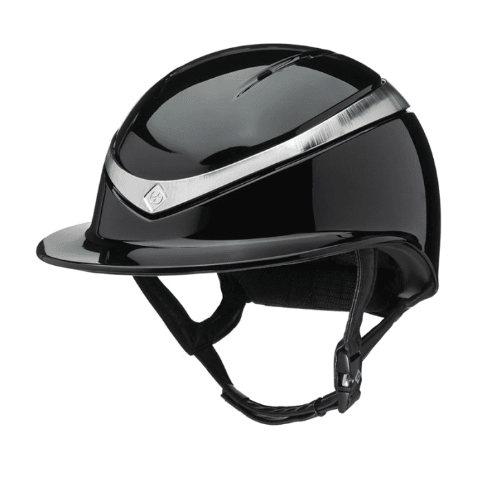 CHARLES OWEN HALO LUXE GLOSSY BLACK/PLATINUM