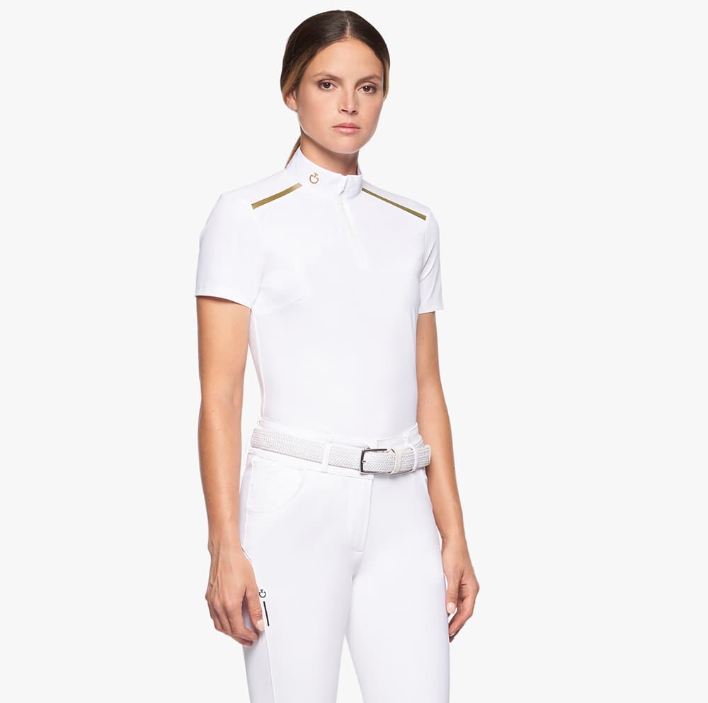 CAVALLERIA TOSCANA Cavalleria Toscana Revo Premier Dames Wedstrijd Shirt Wit