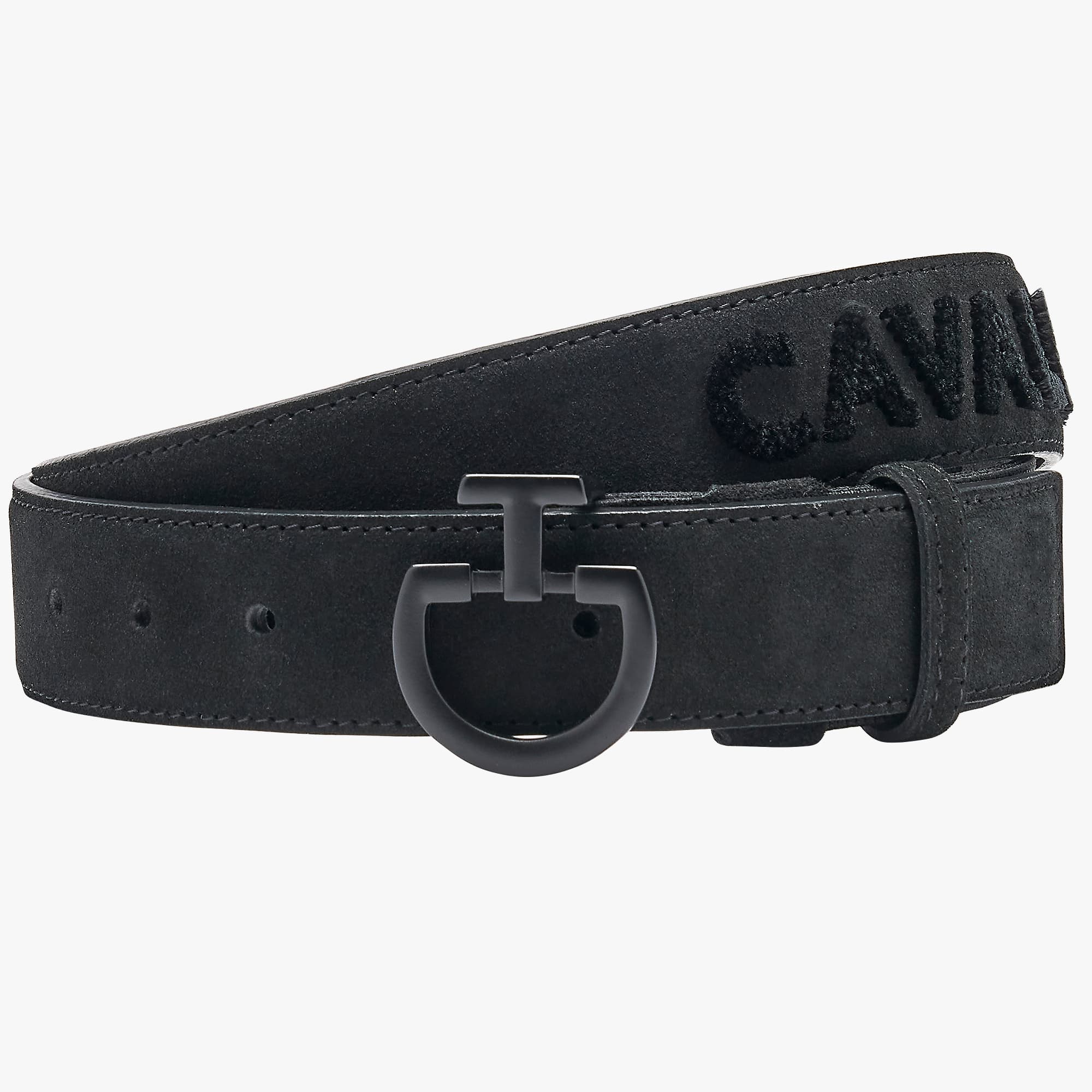 CAVALLERIA TOSCANA Cavalleria Toscana Suede Riem Tufted Logo Heren