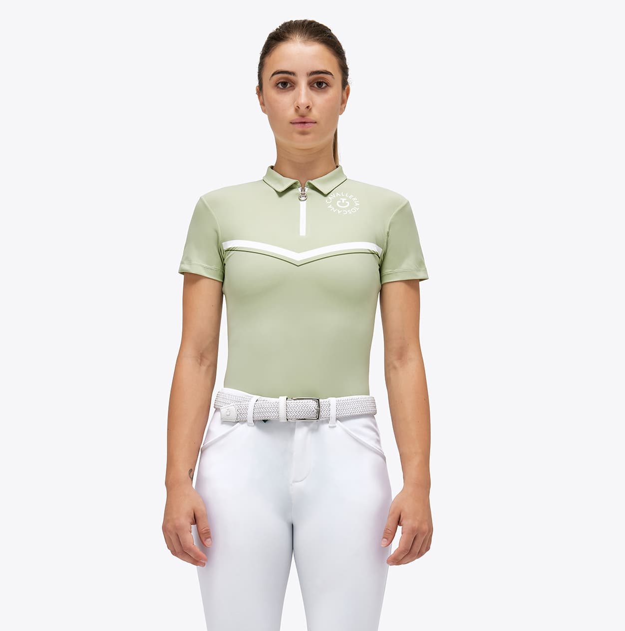 CAVALLERIA TOSCANA Cavalleria Toscana Orbit Print Jersey Polo Kind