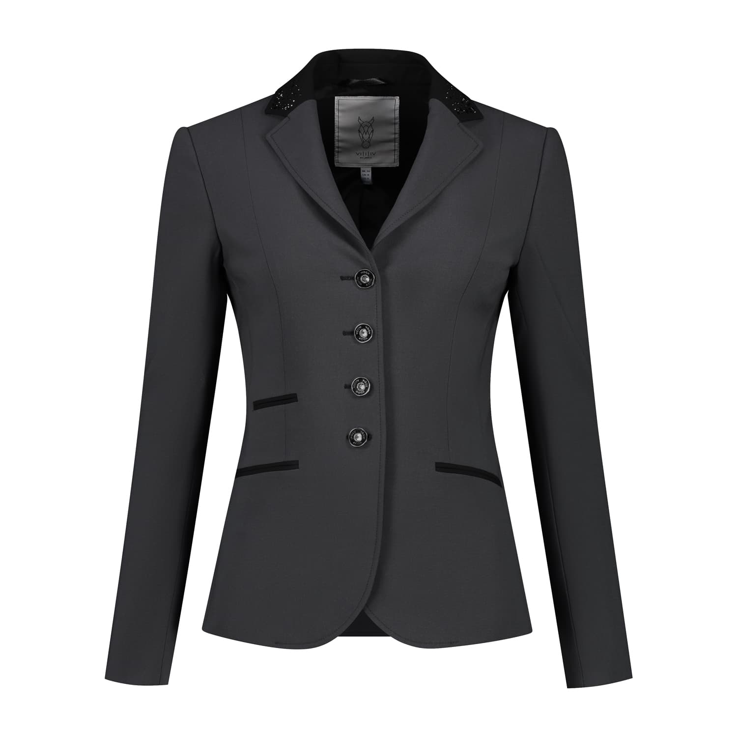 JUULS JACKETS  Juuls Wedstrijdjas Swarovski Antraciet Black