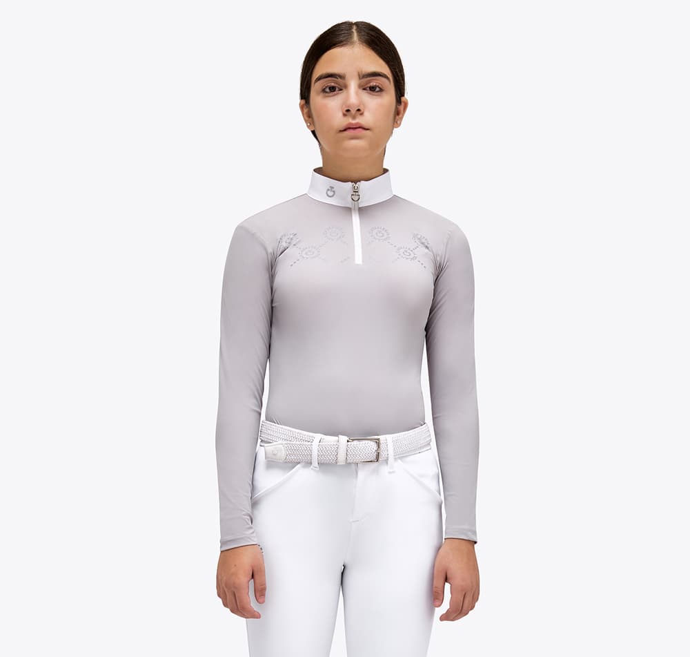 CAVALLERIA TOSCANA Cavalleria Toscana Mini Orbit Wedstrijdshirt Kind Grey