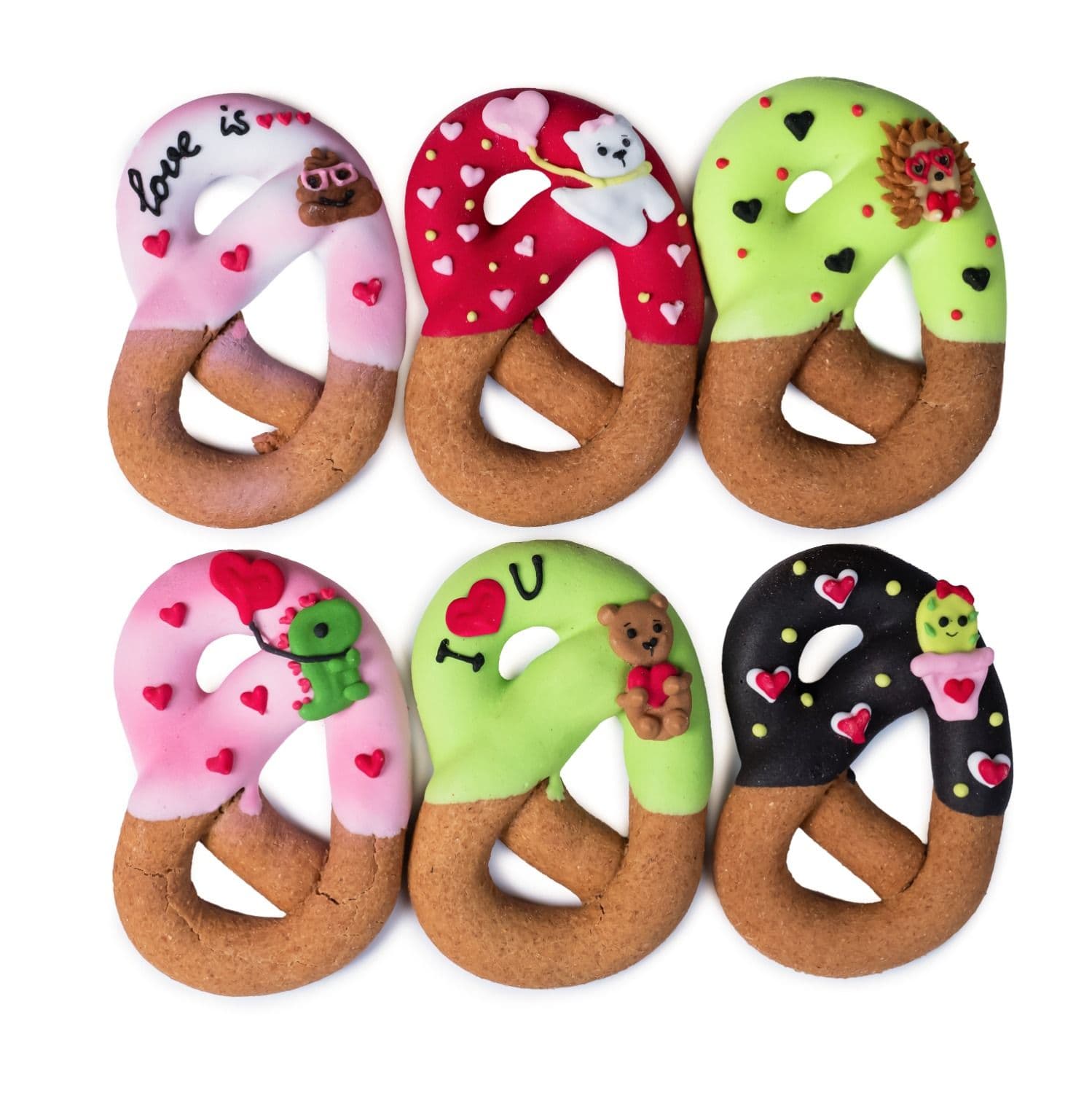 Candy Horse Love Pretzels Iced 6 Stuks