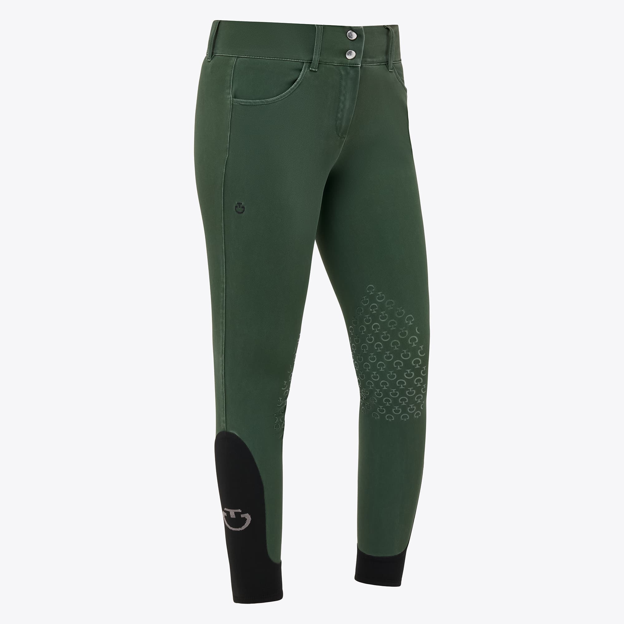 CAVALLERIA TOSCANA Cavalleria Toscana American Dames Rijbroek Knie Denim Groen