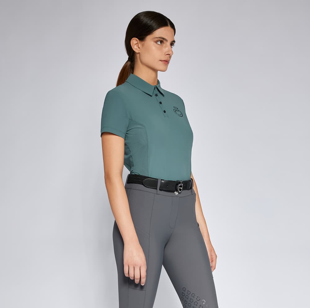 CAVALLERIA TOSCANA Cavalleria Toscana Polo Jersey Perforated Dames