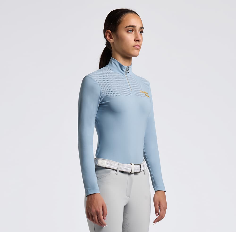 CAVALLERIA TOSCANA Cavalleria Toscana Trainingsshirt Perforated Kind