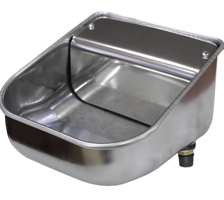  Drinkbak RVS met lepel 2ltr