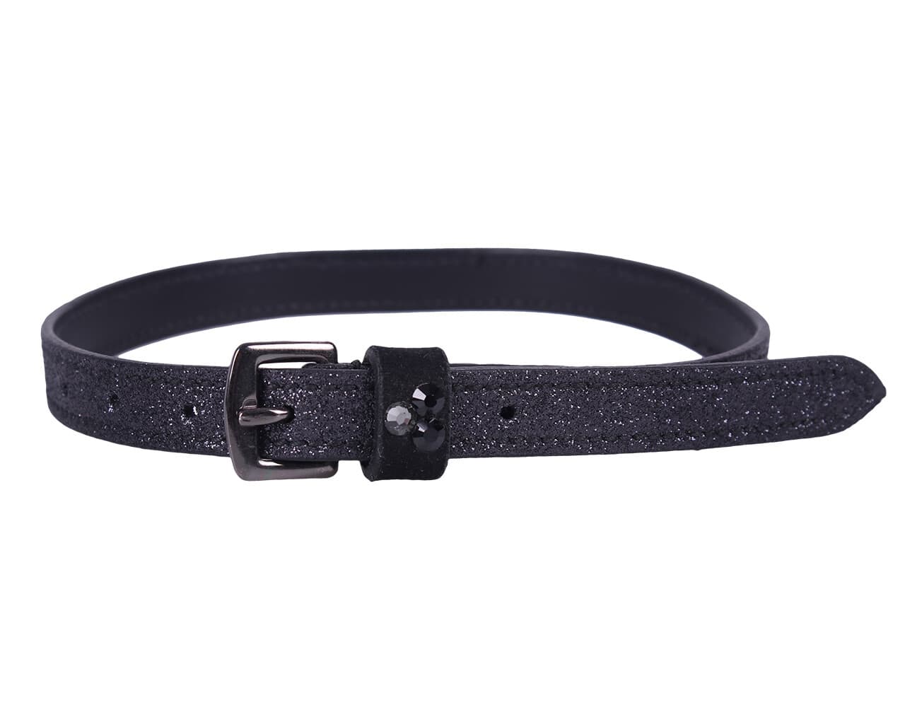 QHP QHP Spoorriempjes Shimmer Black