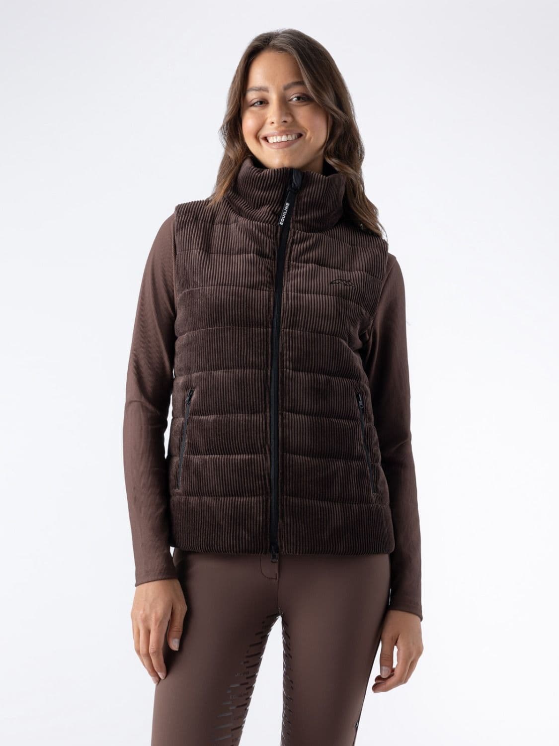 EQUILINE Equiline Velvet Bodywarmer Sit Dames