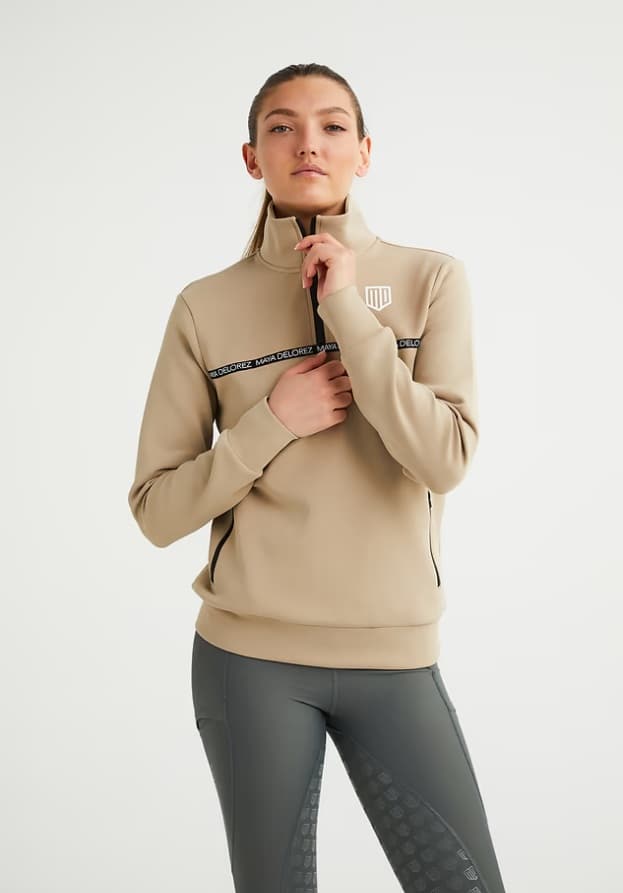 Maya Delorez Halfzip Dames Trui