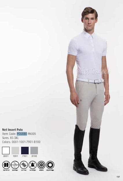 CAVALLERIA TOSCANA MEN'S INSERT POLO