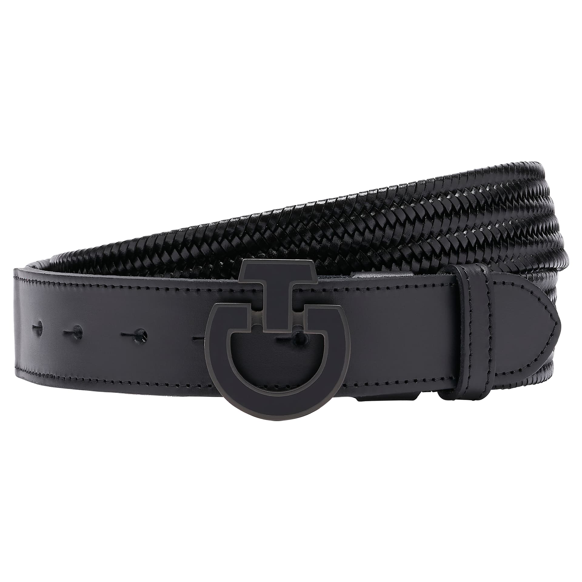 CAVALLERIA TOSCANA TOTAL BLACK BUCKLE BELT HEREN