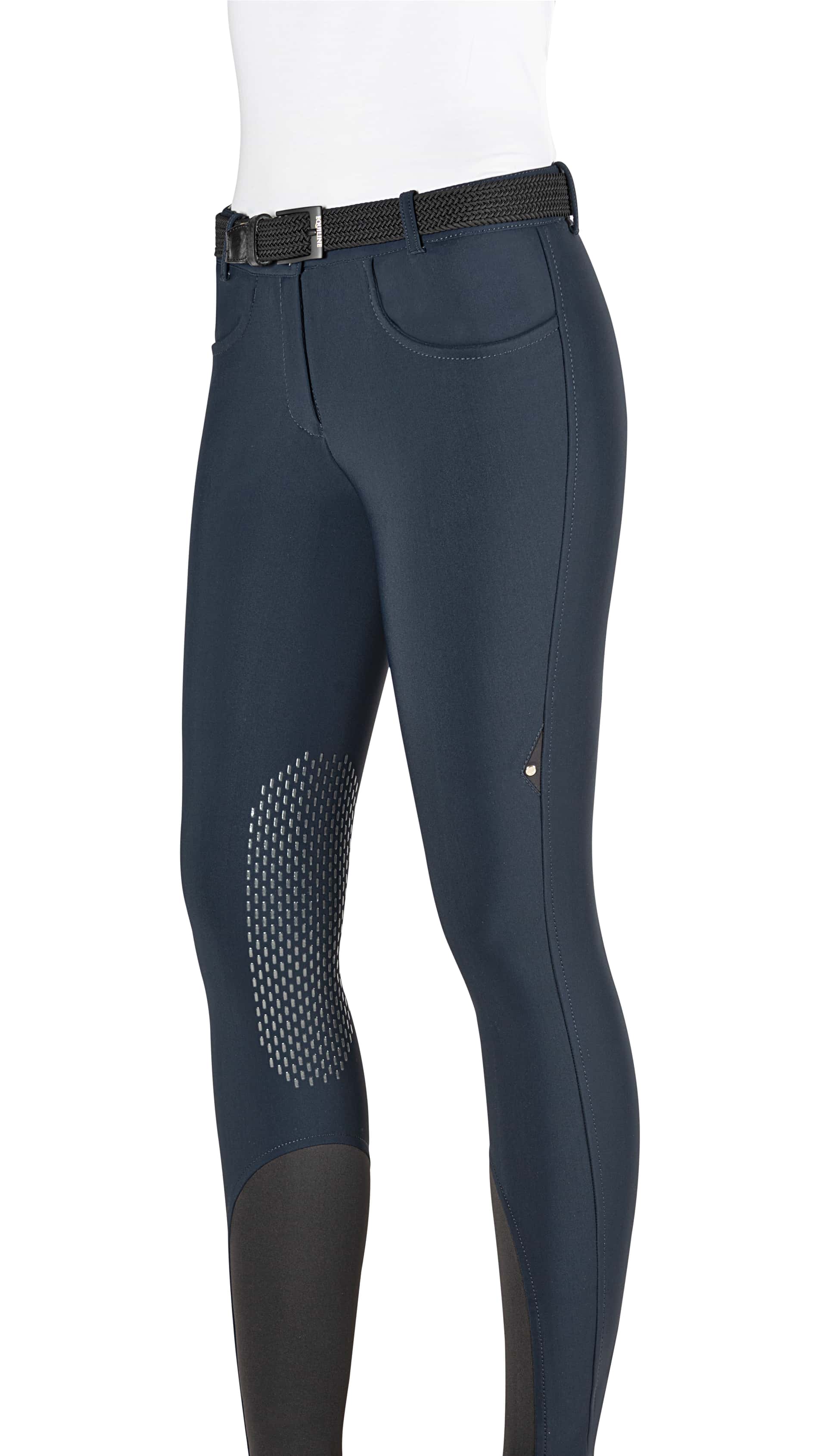 EQUILINE Equiline Cobek Dames Rijbroek Knie Grip Blue