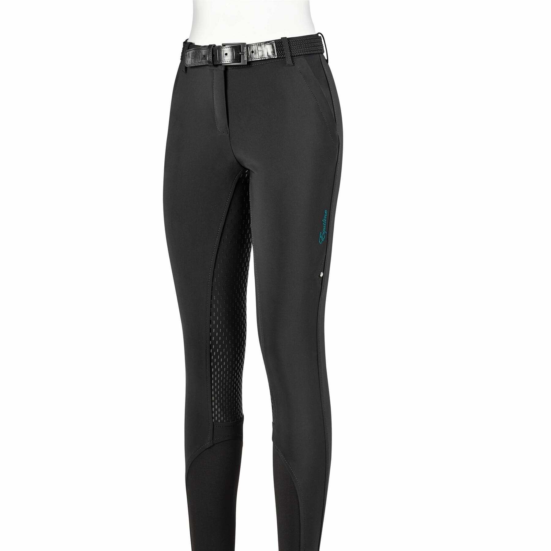 Equiline Neruf Dames Rijbroek Full Grip Black/Olive